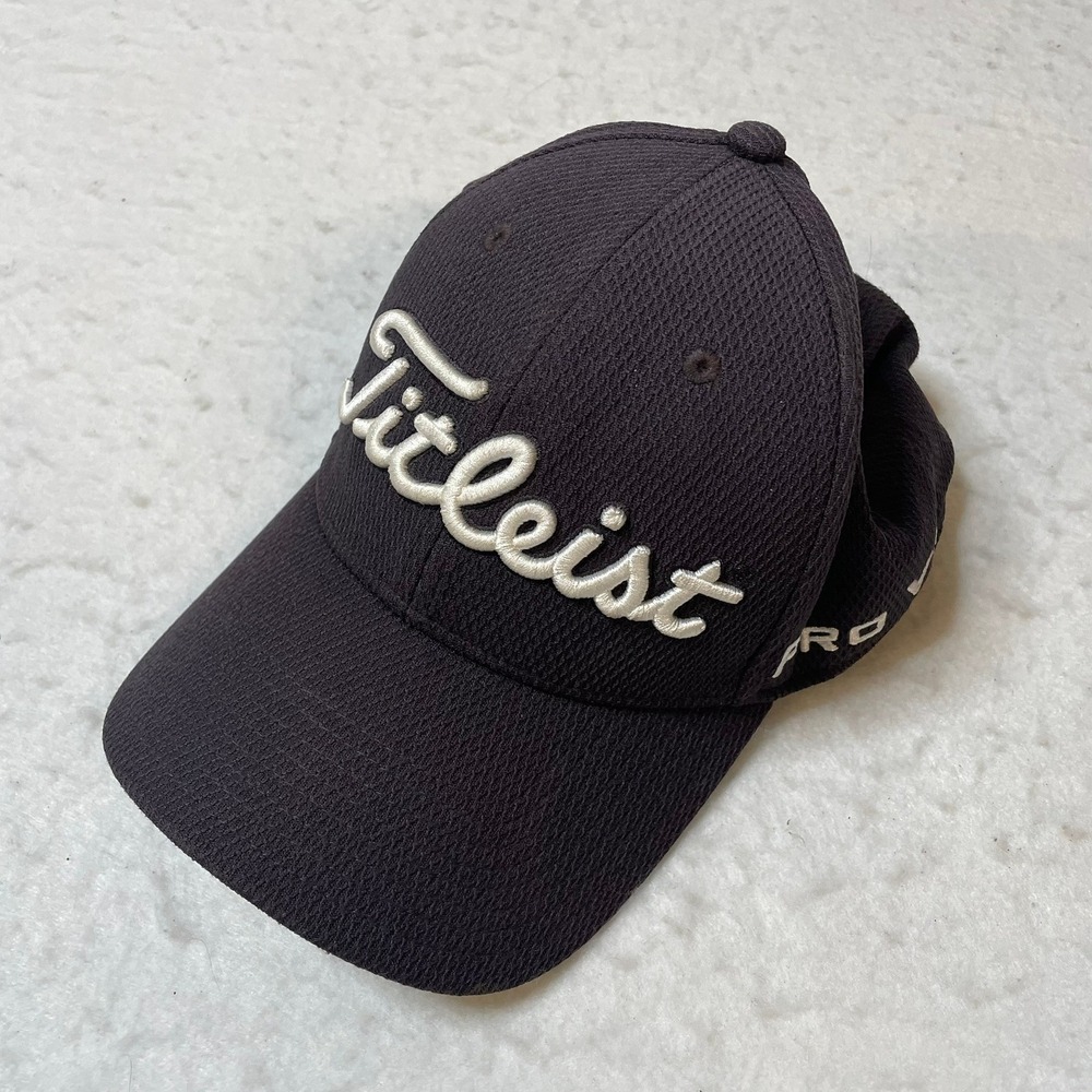 Titleist Black Cap with White Embroidered Logo